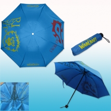 魔兽蓝色折叠雨伞