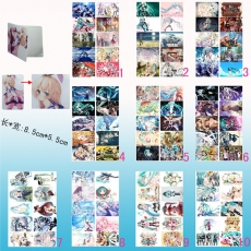 10款初音10个装磨砂卡贴(A)