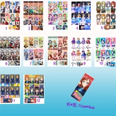 12款LoveLive彩图9个装书签