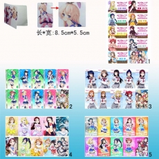 5款LoveLive10个装磨砂卡贴