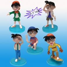 2代5款柯南造型底板公仔