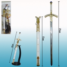 命运白石中剑22cm带鞘卡装武器