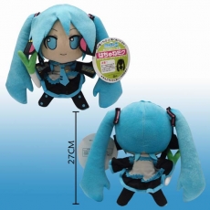 2代初音拿葱毛绒公仔