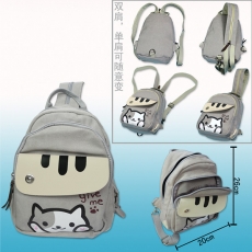 猫咪后院帆布两用双肩背包
