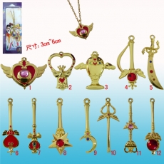 12款美少女战士金色变身吊坠项链(B)