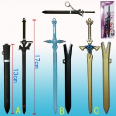 3款刀剑神域17cmCOS带鞘武器挂扣