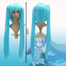 初音蓝色COS假发