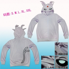 宠物小精灵紫色伊贝造型拉链卫衣