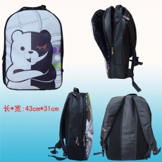 弹丸论破黑白熊彩图双肩背包