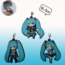 3款初音制服版软胶小扣(套)