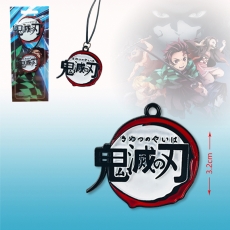 鬼灭之刃字幕圆牌项链