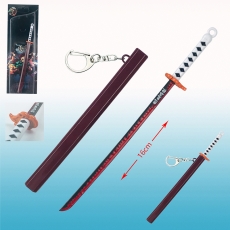鬼灭之刃炼狱杏寿郎日轮刀16cm带鞘武器挂扣