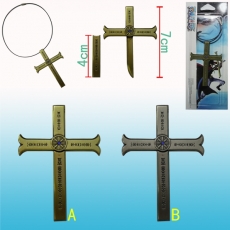 2代2色海盗王鹰眼十字架带鞘项链
