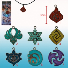 7款原神属性标志项链