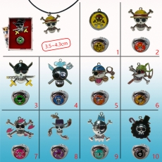 10款海盗王标志骷髅头项链+戒指