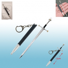 魔戒纳西尔圣剑12cm带鞘武器挂扣