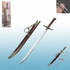 巫师3爱丽丝剑22cm带鞘武器挂扣
