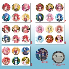 5款孤独摇滚75mm6个装细沙膜胸针