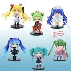 4代6款初音黑底板公仔(A款)
