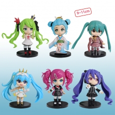 4代6款初音黑底板公仔(B款)