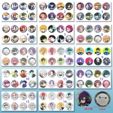 14款蓝色监狱58mm8个装细沙膜胸针