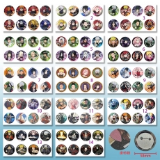 14款火影58mm8个装磨砂膜胸针