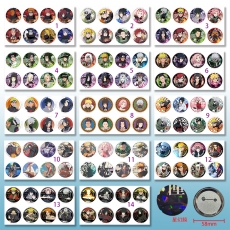 14款火影58mm8个装星幻膜胸针