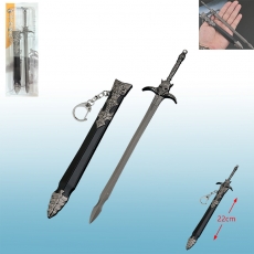 鬼泣但丁叛逆之刃22cm带鞘武器挂扣