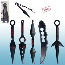 5款火影16cm黑色卡装武器(黑绳)