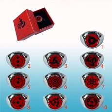 10款火影晓组织珍藏版单个装戒指(滴胶)