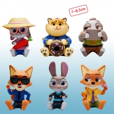 6款疯狂动物城坐姿袋装公仔