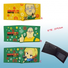 3款坂本日常人物硅胶钱包