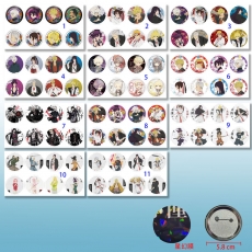 11款地狱乐58mm8个装星幻膜胸针