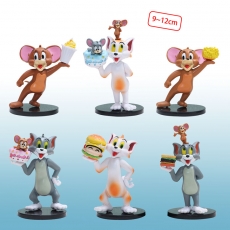 6款猫和老鼠汉堡蛋糕公仔
