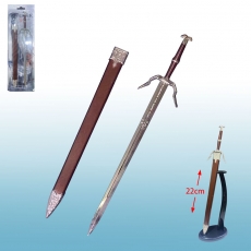 巫师杰洛特双头兽22cm带鞘卡装武器(棕)