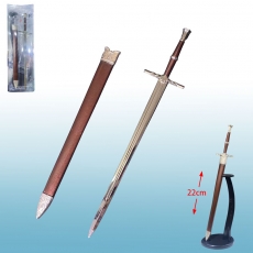 巫师杰洛特新异兽22cm带鞘卡装武器(棕)